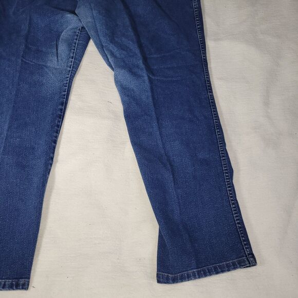 Wrangler Jeans Women Size 32W Blue Denim Straight Leg Carpenter Jeans Plus Size - Picture 11 of 14